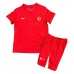 Maillot de foot Turkey Extérieur vêtements enfant Europe 2024 Manches Courtes (+ pantalon court)